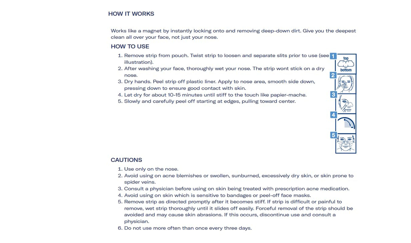 Original Blackhead Remover Strips, Deep Cleansing Nose Strips with Instant Pore Unclogging, Features C-Bond Technology, Oil-Free, Non-Comedogenic Use, 14 Count