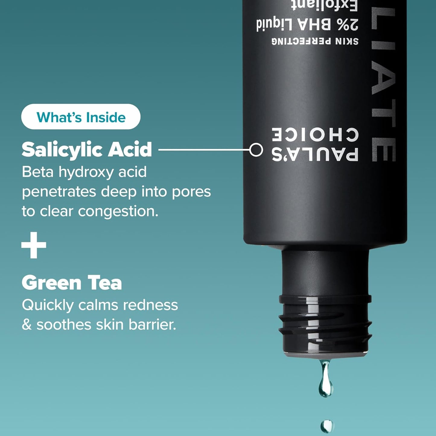 SKIN PERFECTING 2% BHA Liquid Salicylic Acid Exfoliant-Facial Exfoliant for Blackheads, Enlarged Pores, Wrinkles & Fine Lines