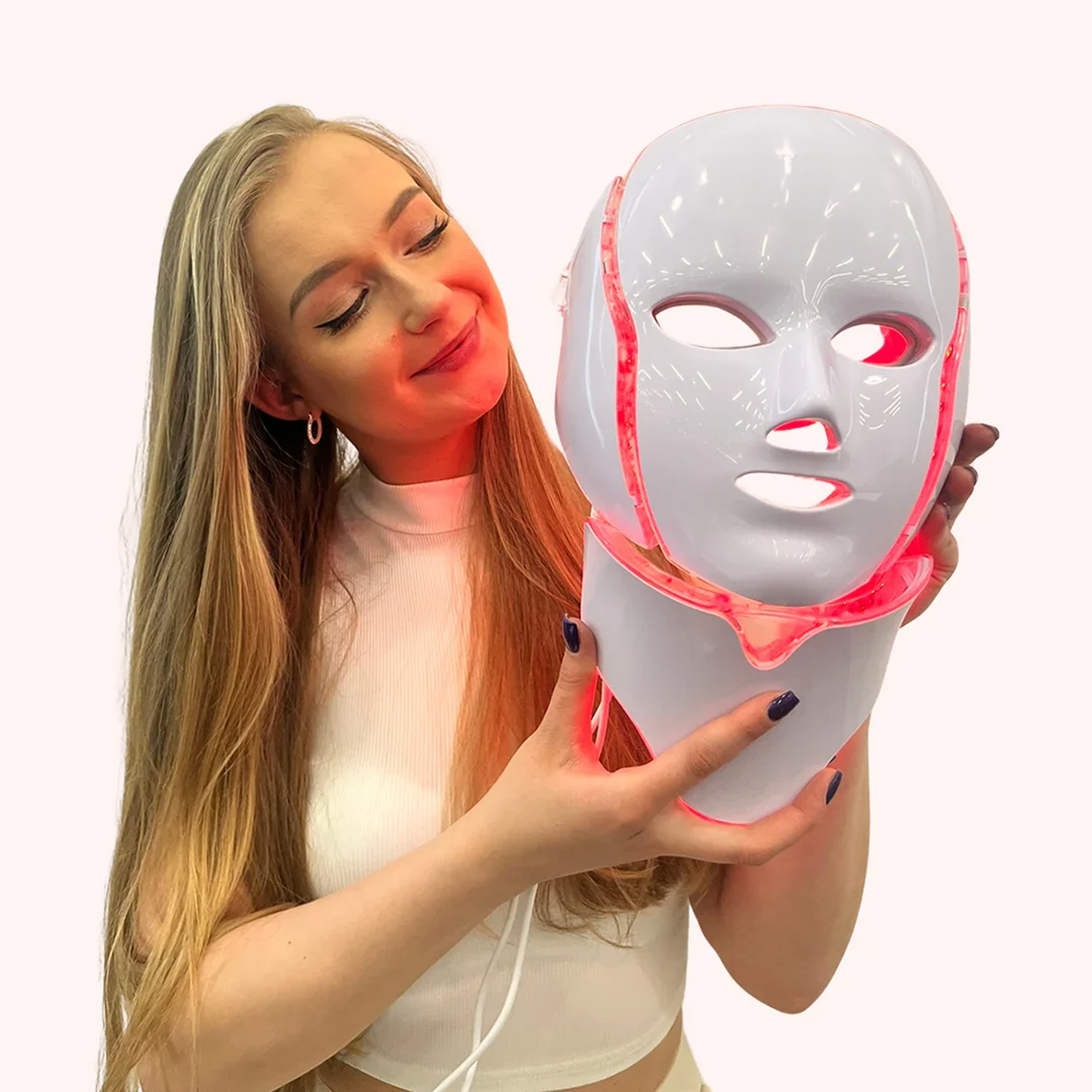 Non-Invasive Face Lifting Mask with LED Light Therapy