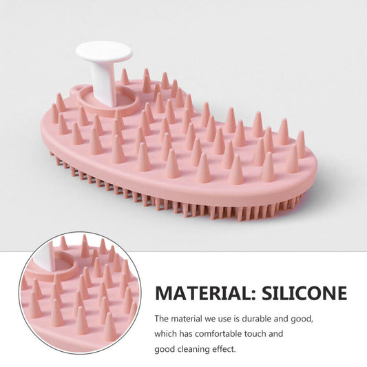Wash Scrubber Shampoo Brush Bath Brush Silicone Body Brush Hair