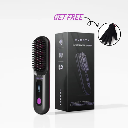 GoBrush Pro -  The Short Hair Specialist + FREE Heat Resistant Glove