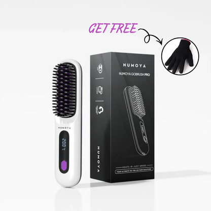 GoBrush Pro -  The Short Hair Specialist + FREE Heat Resistant Glove