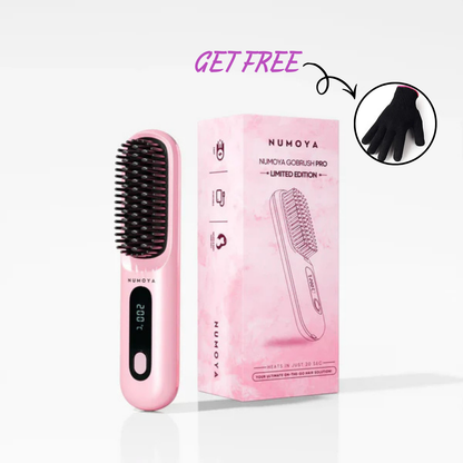 GoBrush Pro -  The Short Hair Specialist + FREE Heat Resistant Glove