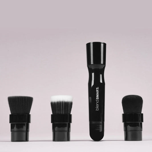 3-in-1 Rotating Makeup Brush Set