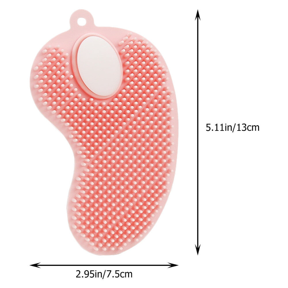 Wash Scrubber Shampoo Brush Bath Brush Silicone Body Brush Hair