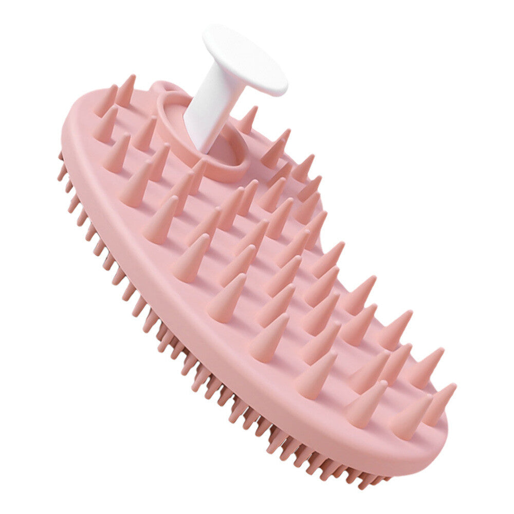 Wash Scrubber Shampoo Brush Bath Brush Silicone Body Brush Hair